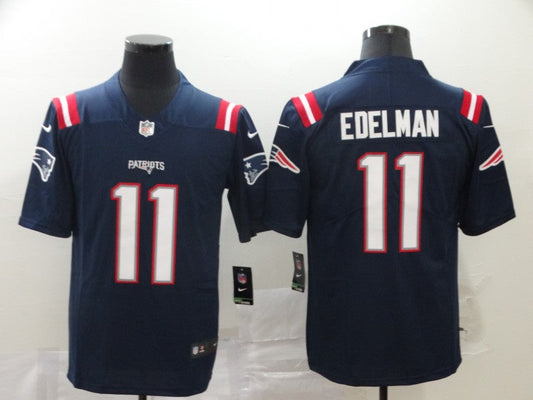 Men's New England Patriots Julian Edelman #11 Navy Game Jerseys
