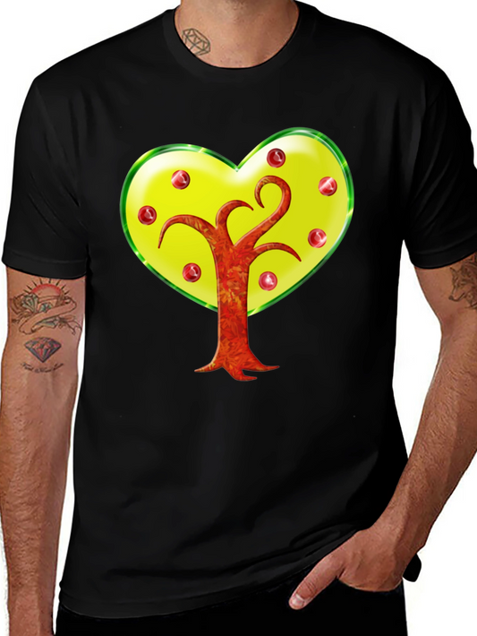 Heart Tree Graphic Tee - Stylish Casual Wear