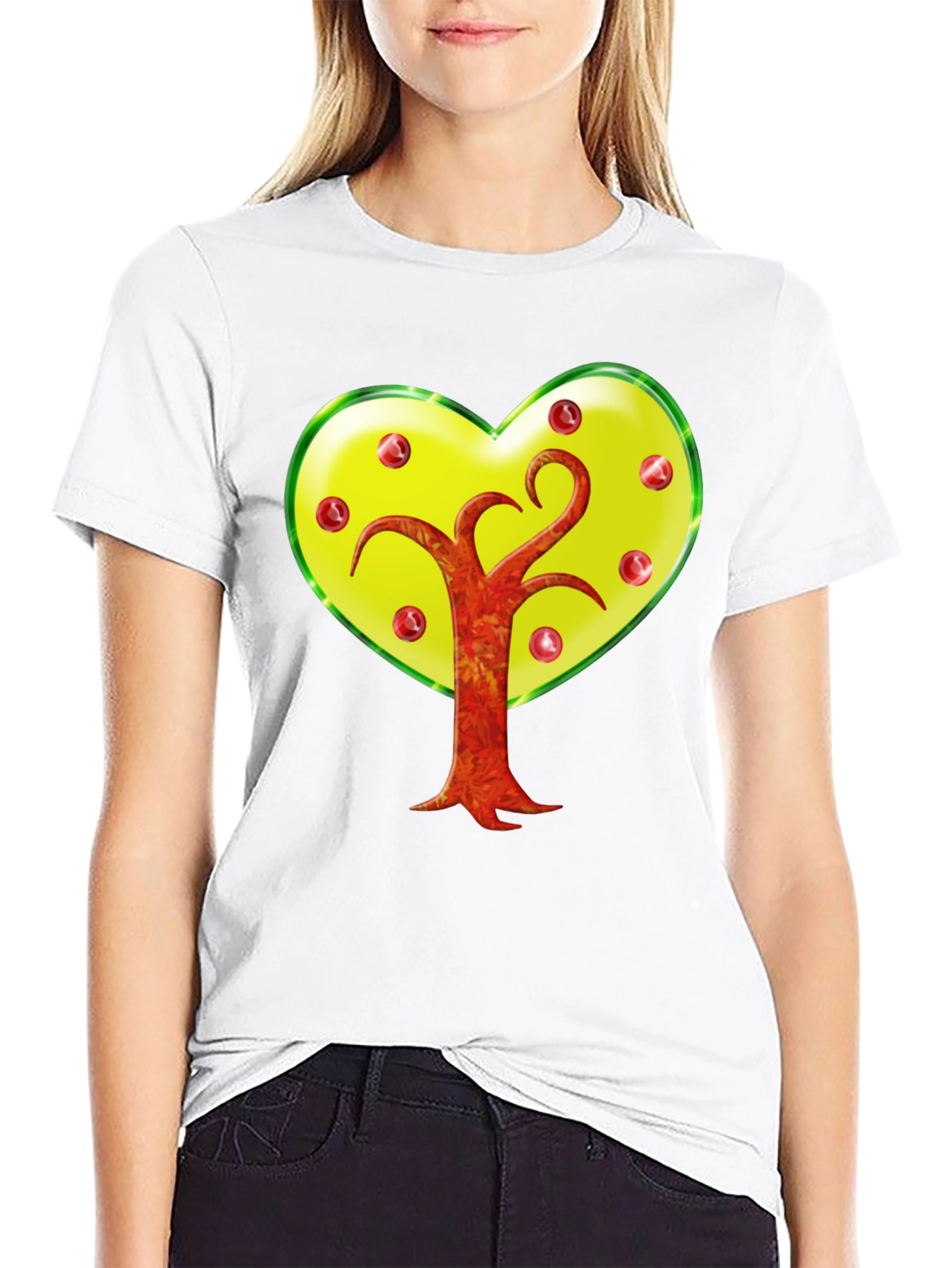 Heart Tree Graphic Tee - Stylish Casual Wear