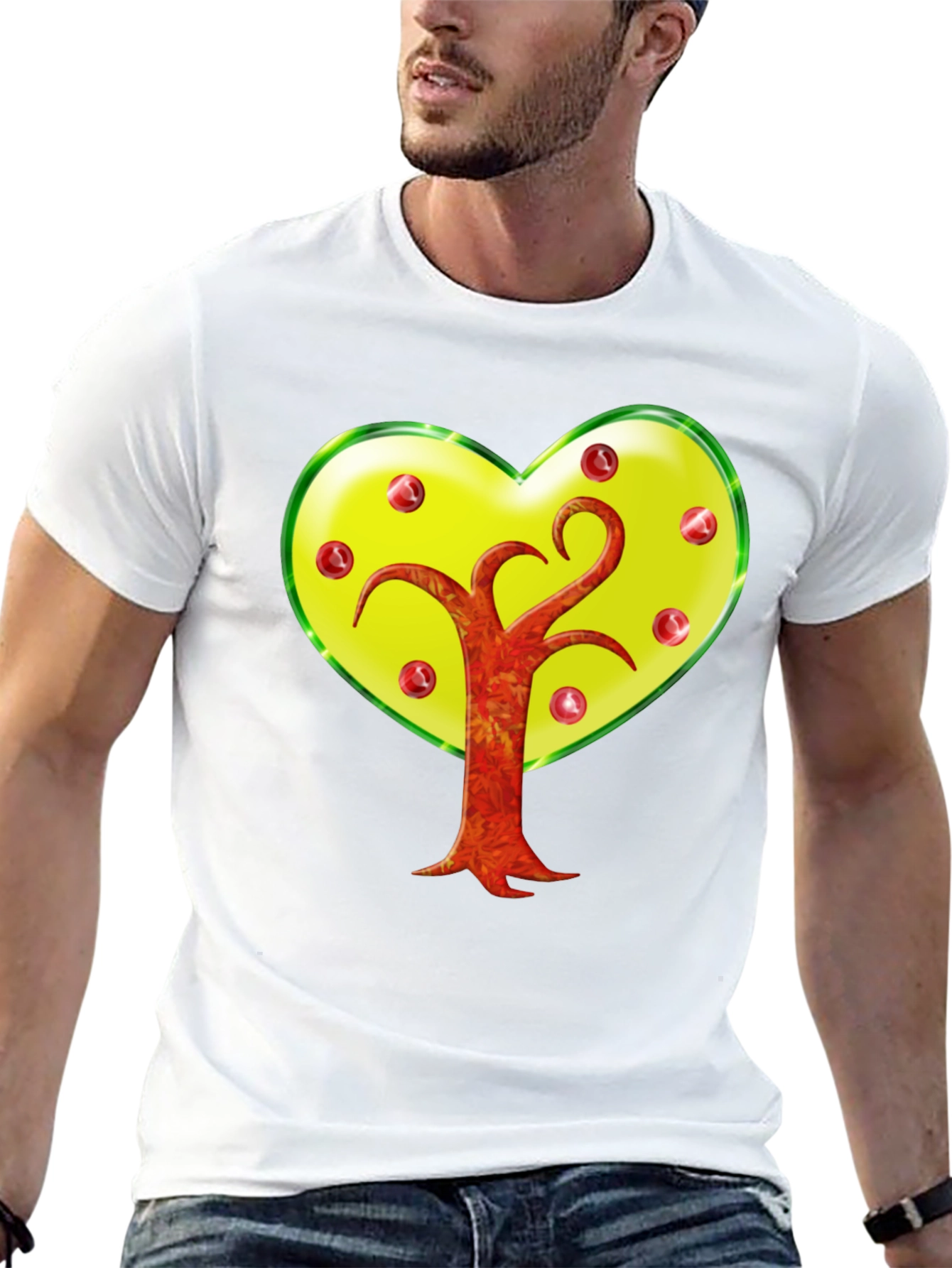 Heart Tree Graphic Tee - Stylish Casual Wear