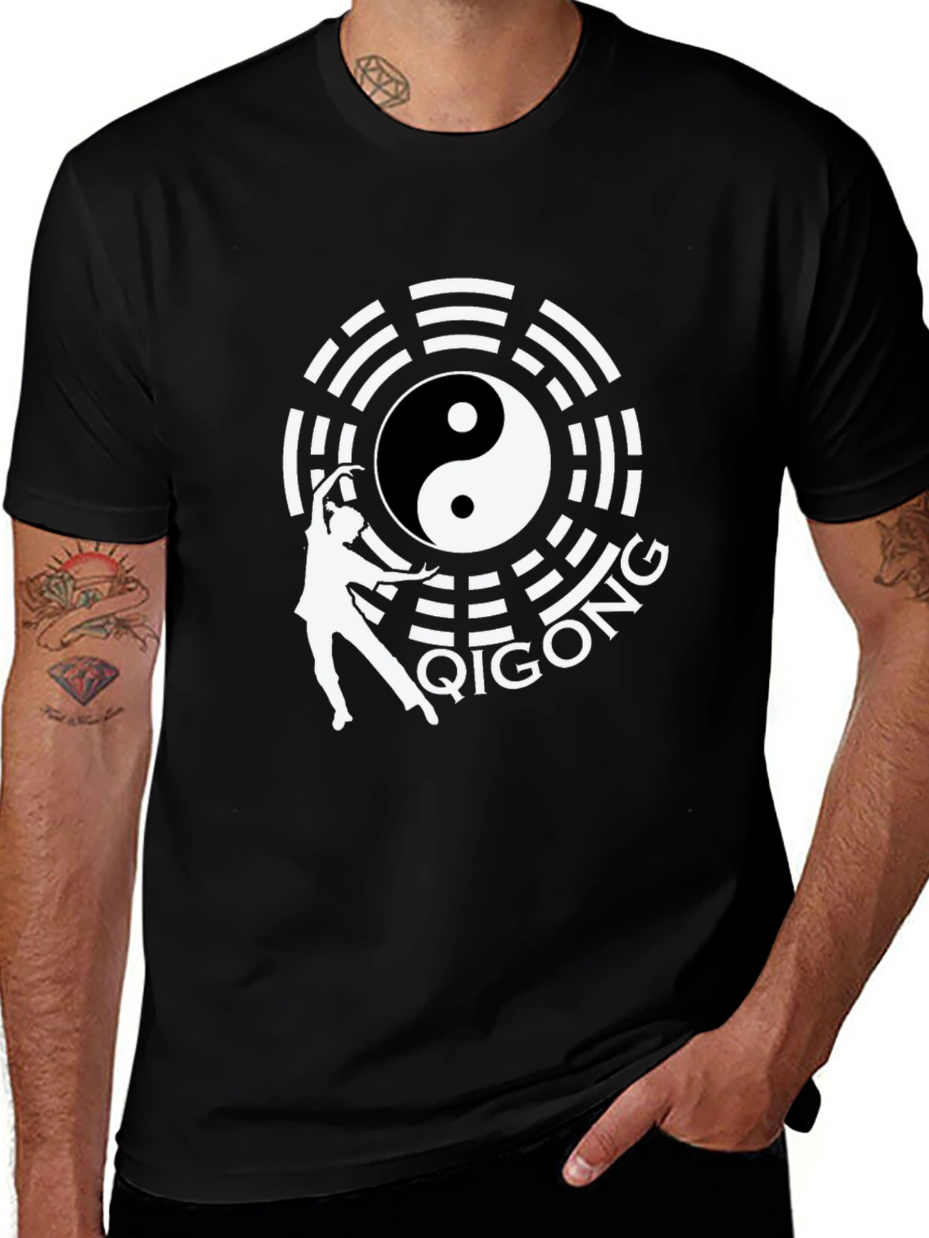 Qigong Yin Yang T-Shirt - Martial Arts Design