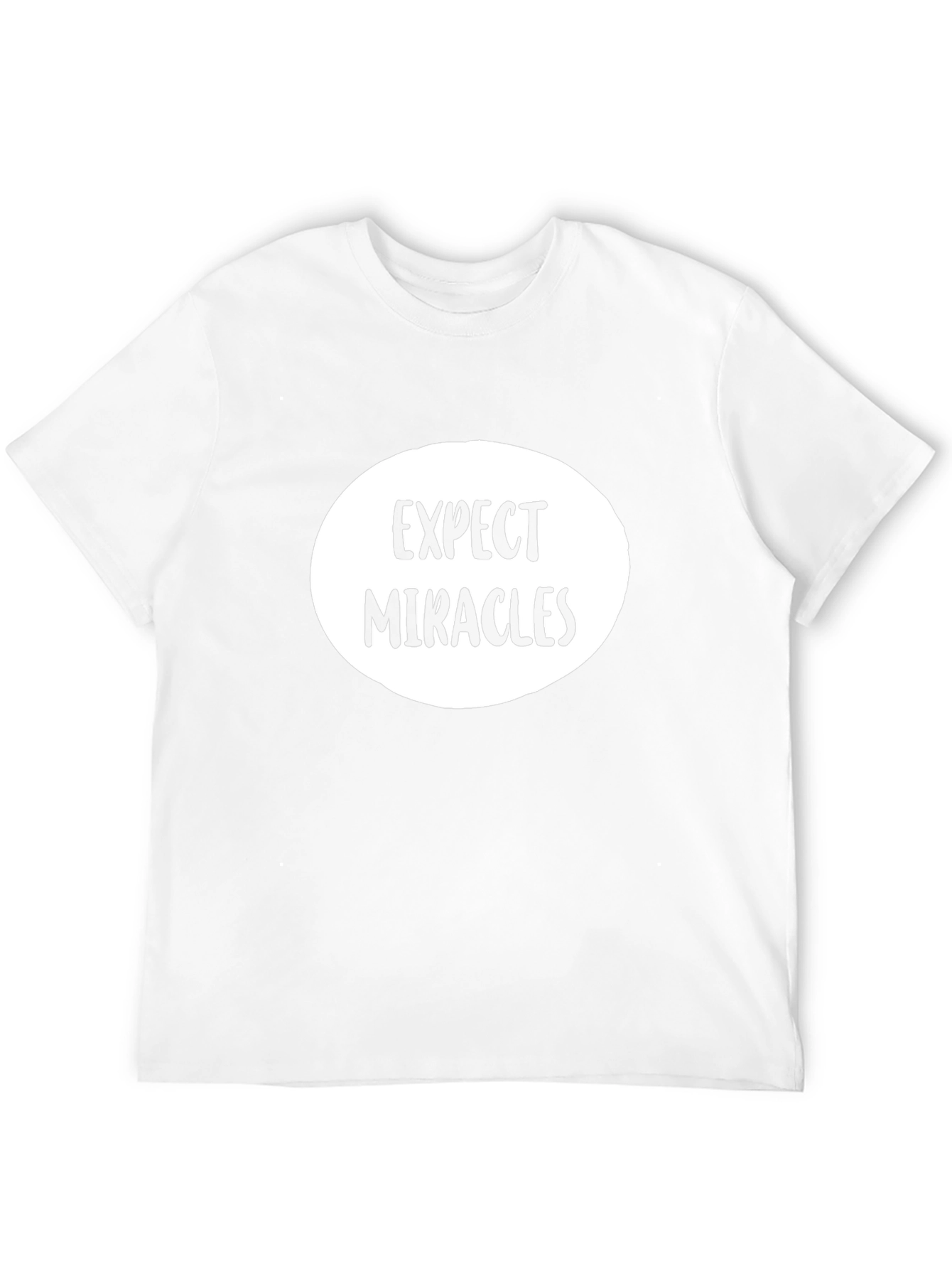 Expect Miracles Graphic Tee - Black Cotton T-Shirt