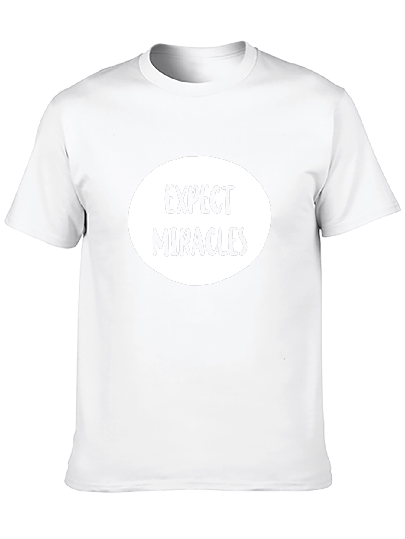 Expect Miracles Graphic Tee - Black Cotton T-Shirt