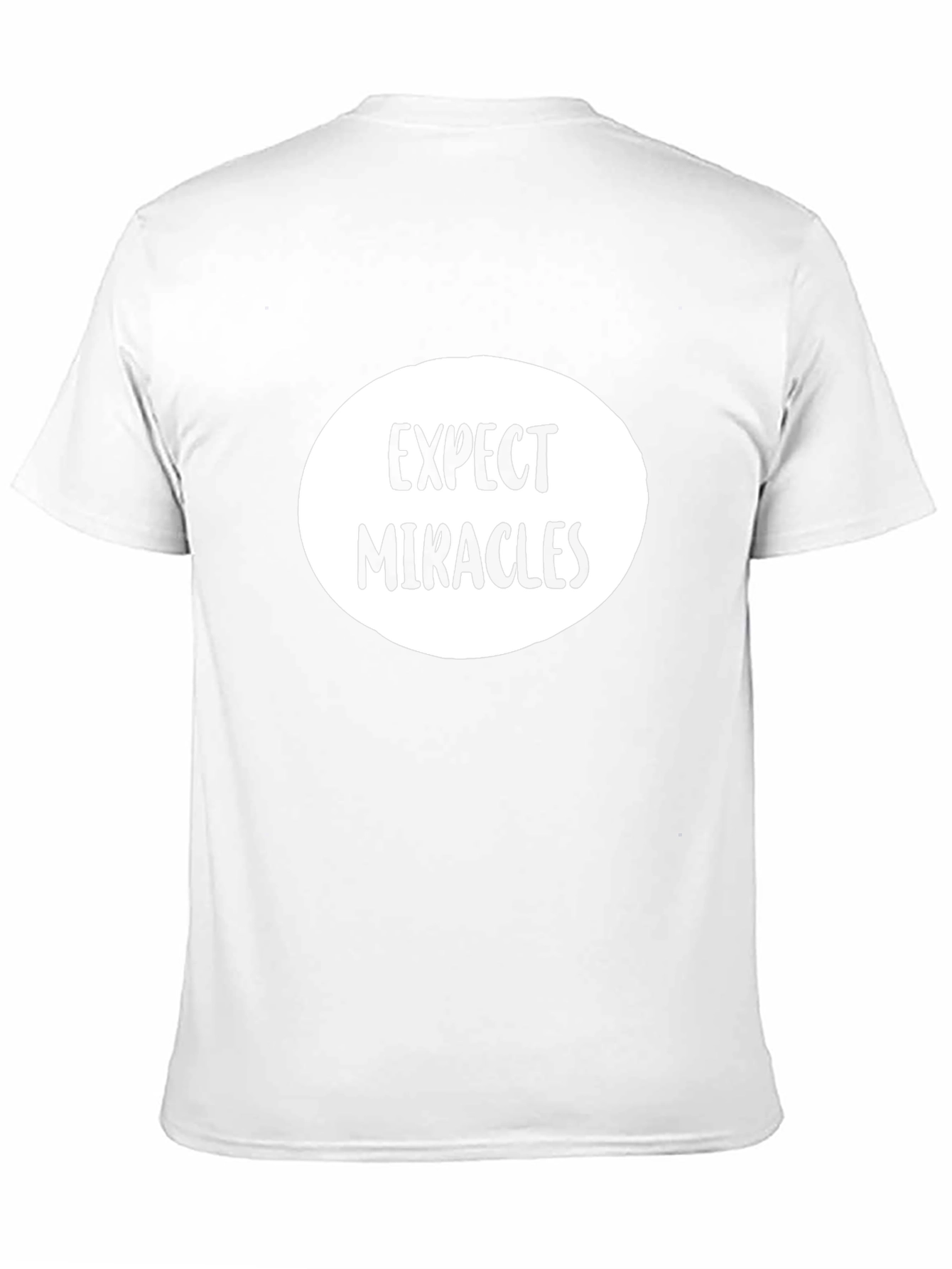 Expect Miracles Graphic Tee - Black Cotton T-Shirt