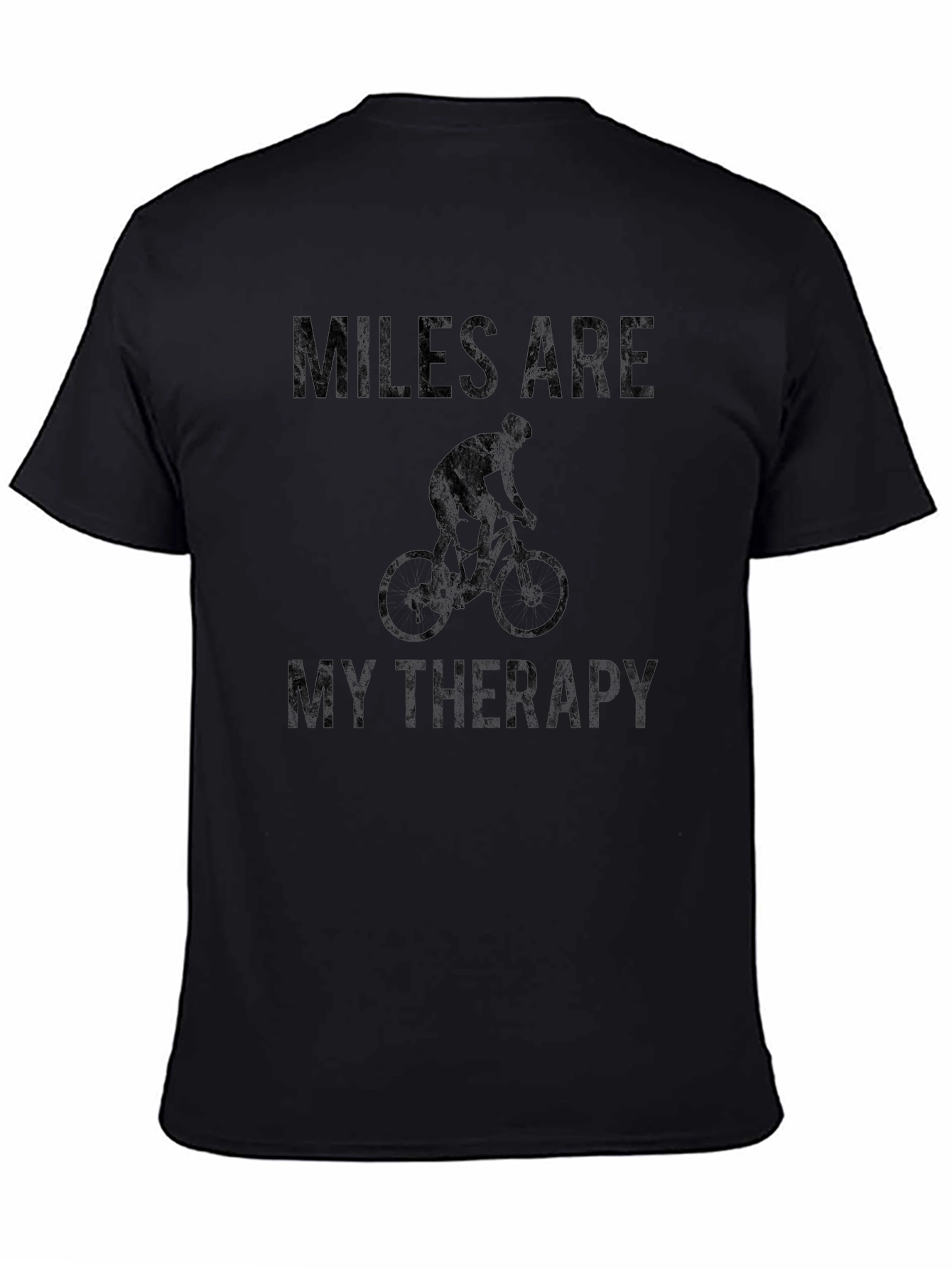 Miles Are My Therapy T-Shirt - Cycling Design