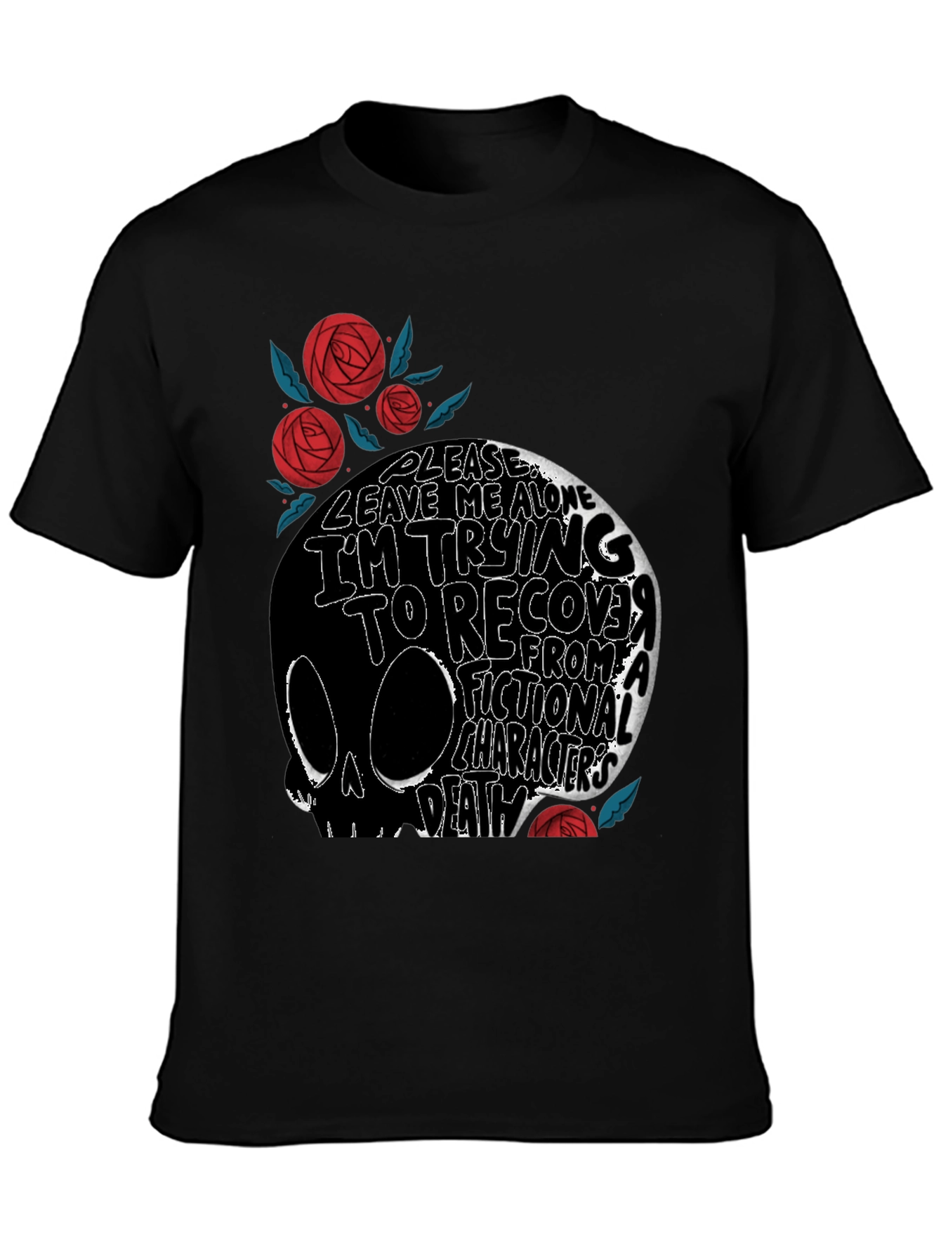 Skull Graphic T-Shirt: Fictional Character Death