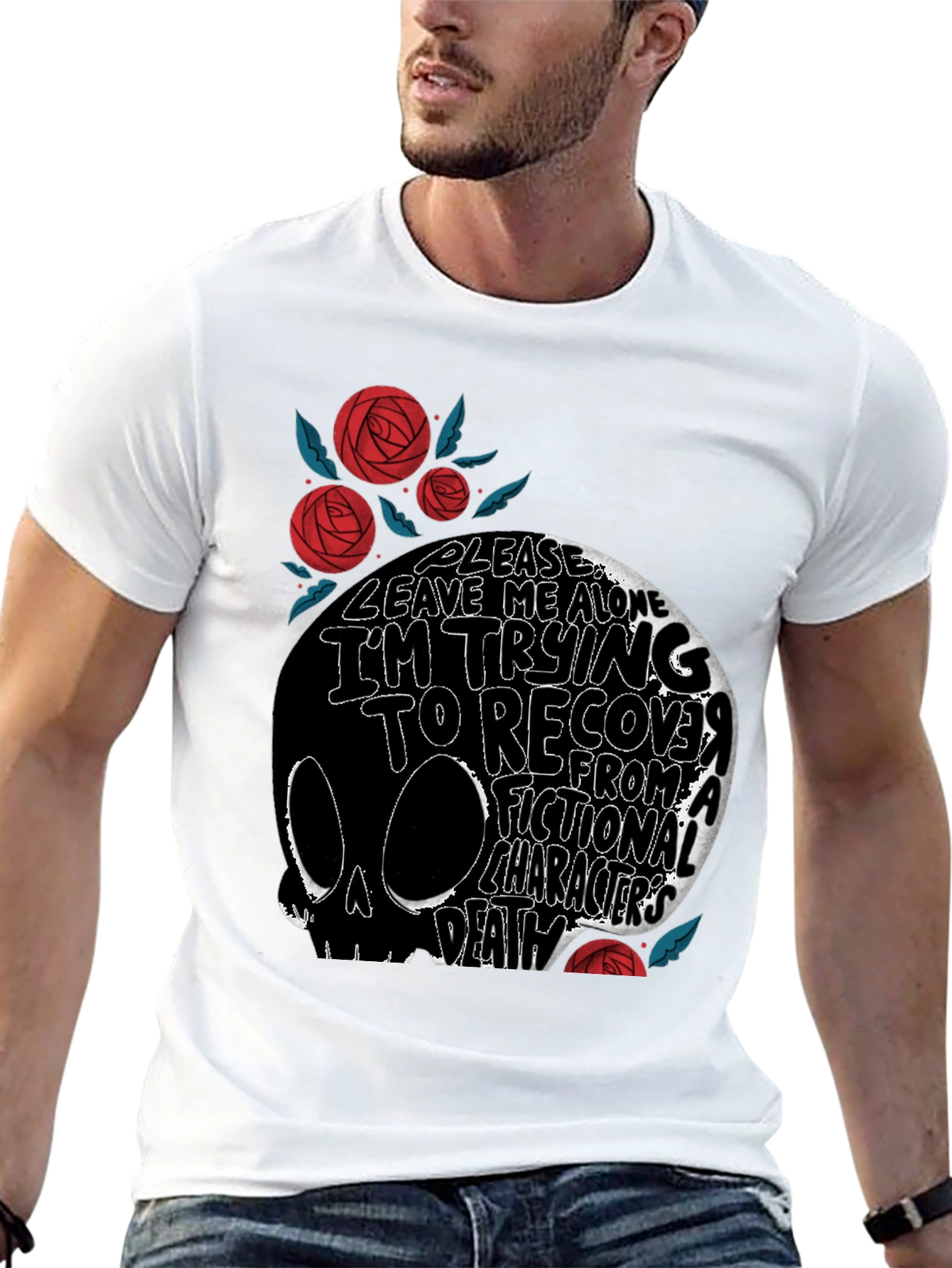 Skull Graphic T-Shirt: Fictional Character Death
