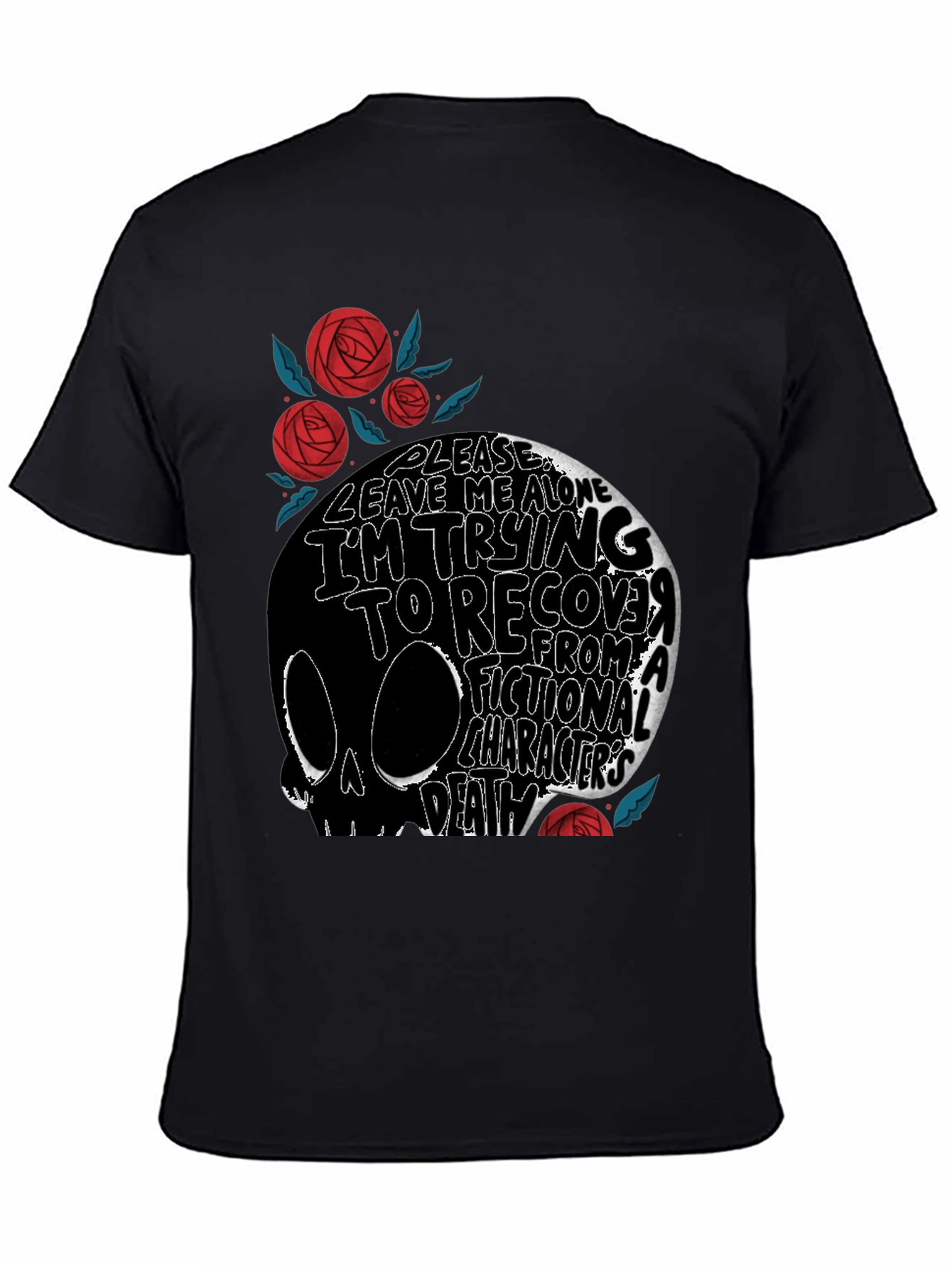 Skull Graphic T-Shirt: Fictional Character Death