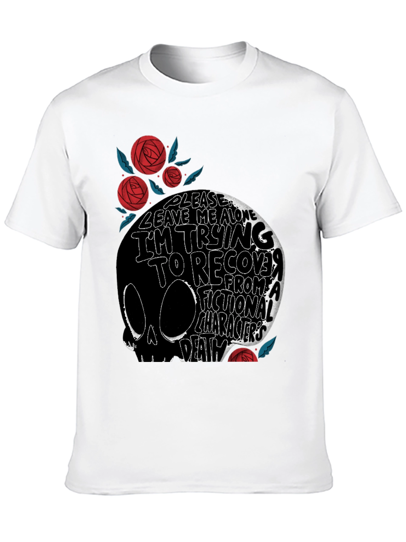 Skull Graphic T-Shirt: Fictional Character Death