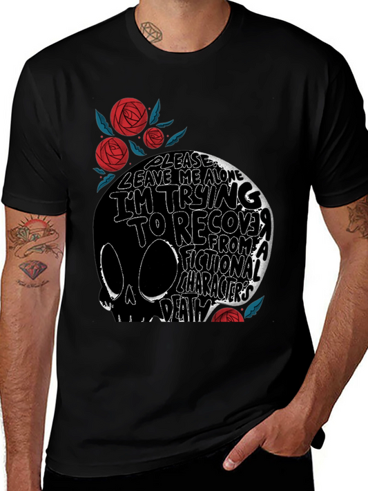 Skull Graphic T-Shirt: Fictional Character Death