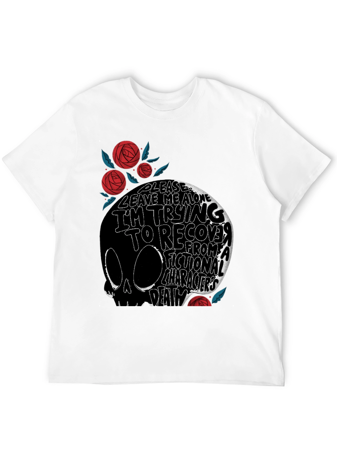 Skull Graphic T-Shirt: Fictional Character Death