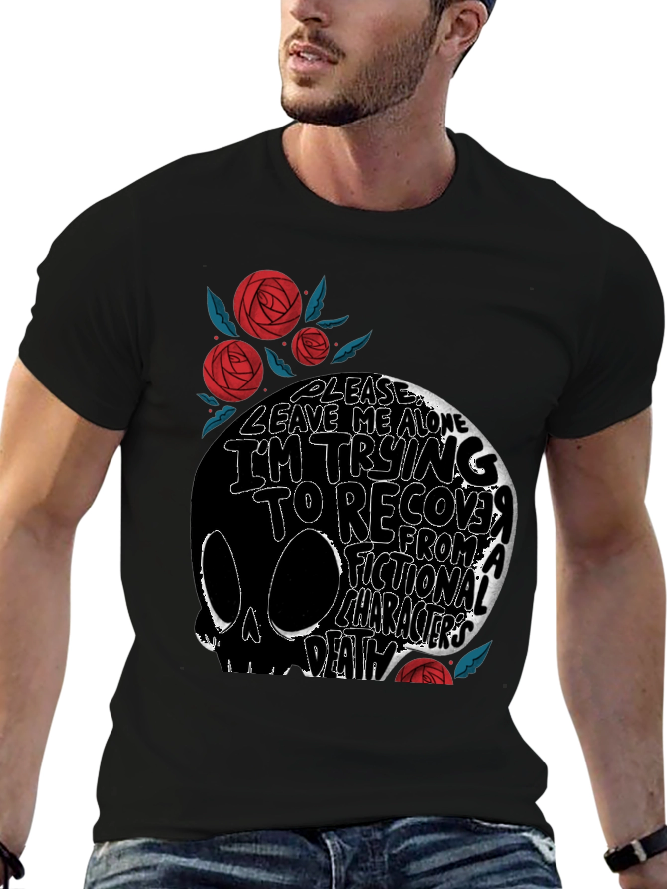Skull Graphic T-Shirt: Fictional Character Death