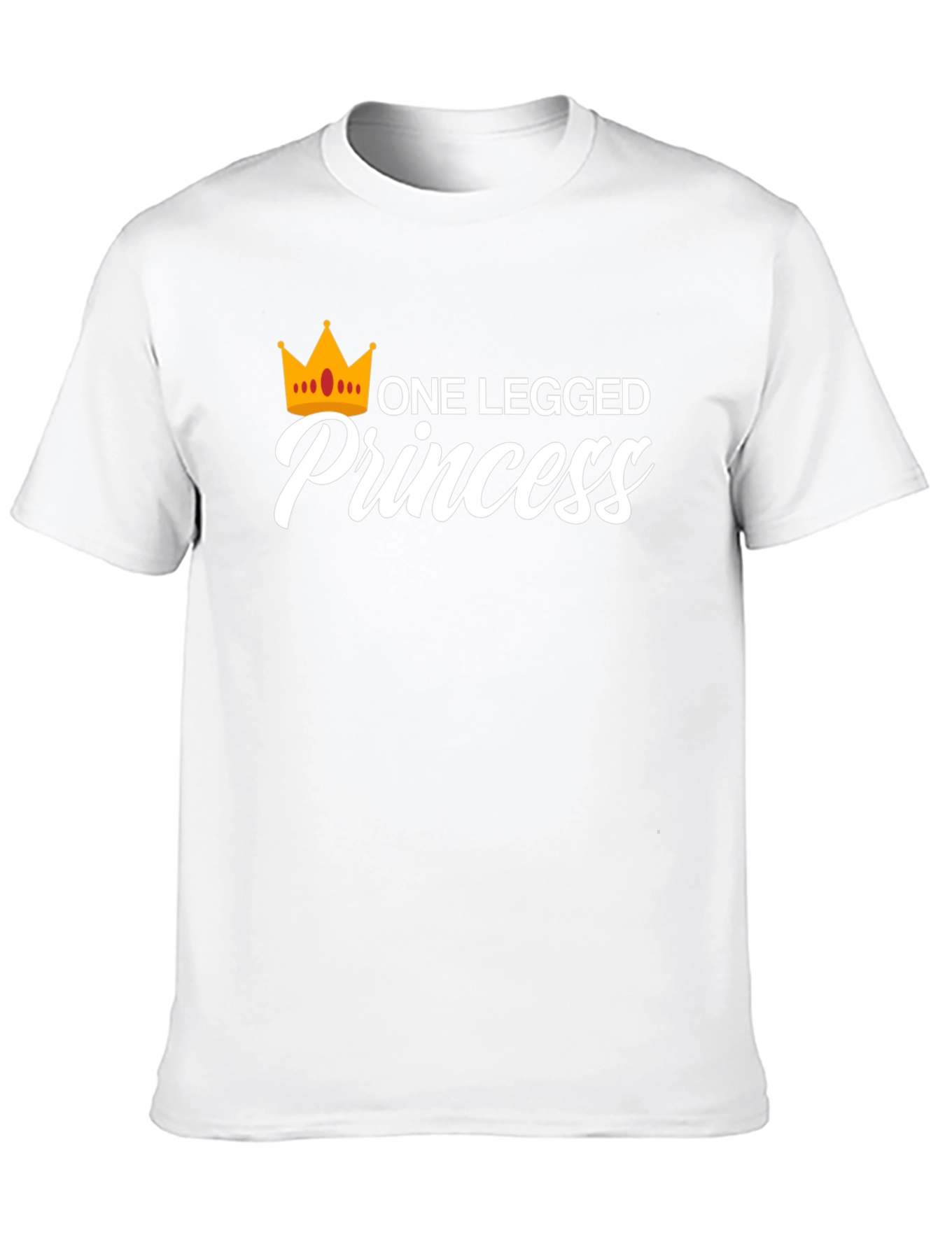 One Legged Princess Black Graphic T-Shirt