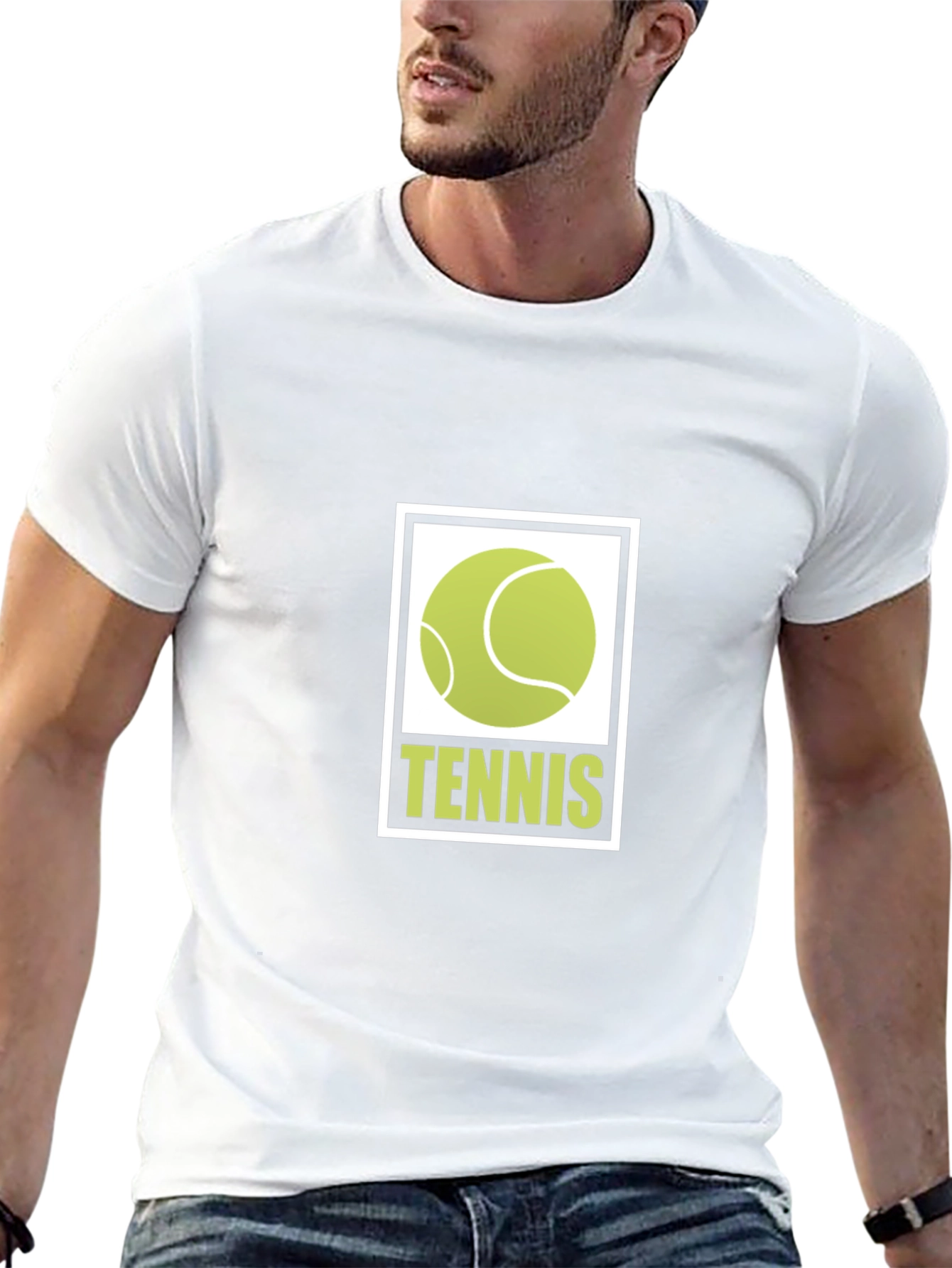 Tennis Ball Graphic Black T-Shirt