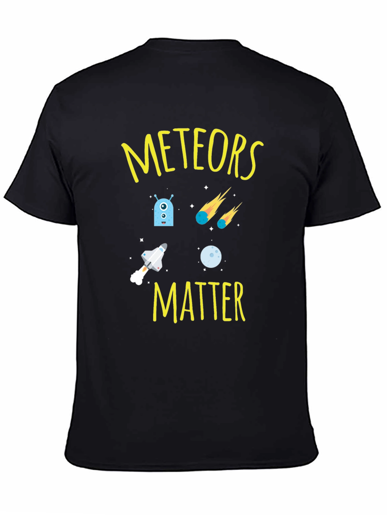 Meteors Matter Graphic T-Shirt - Space Design