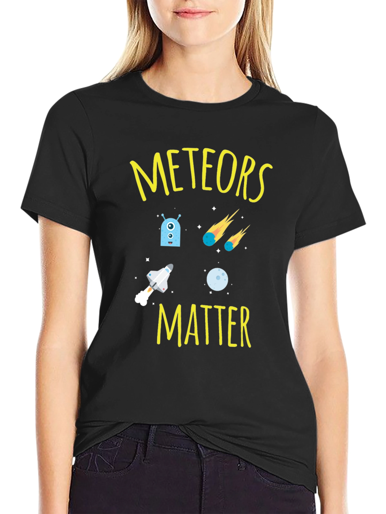 Meteors Matter Graphic T-Shirt - Space Design