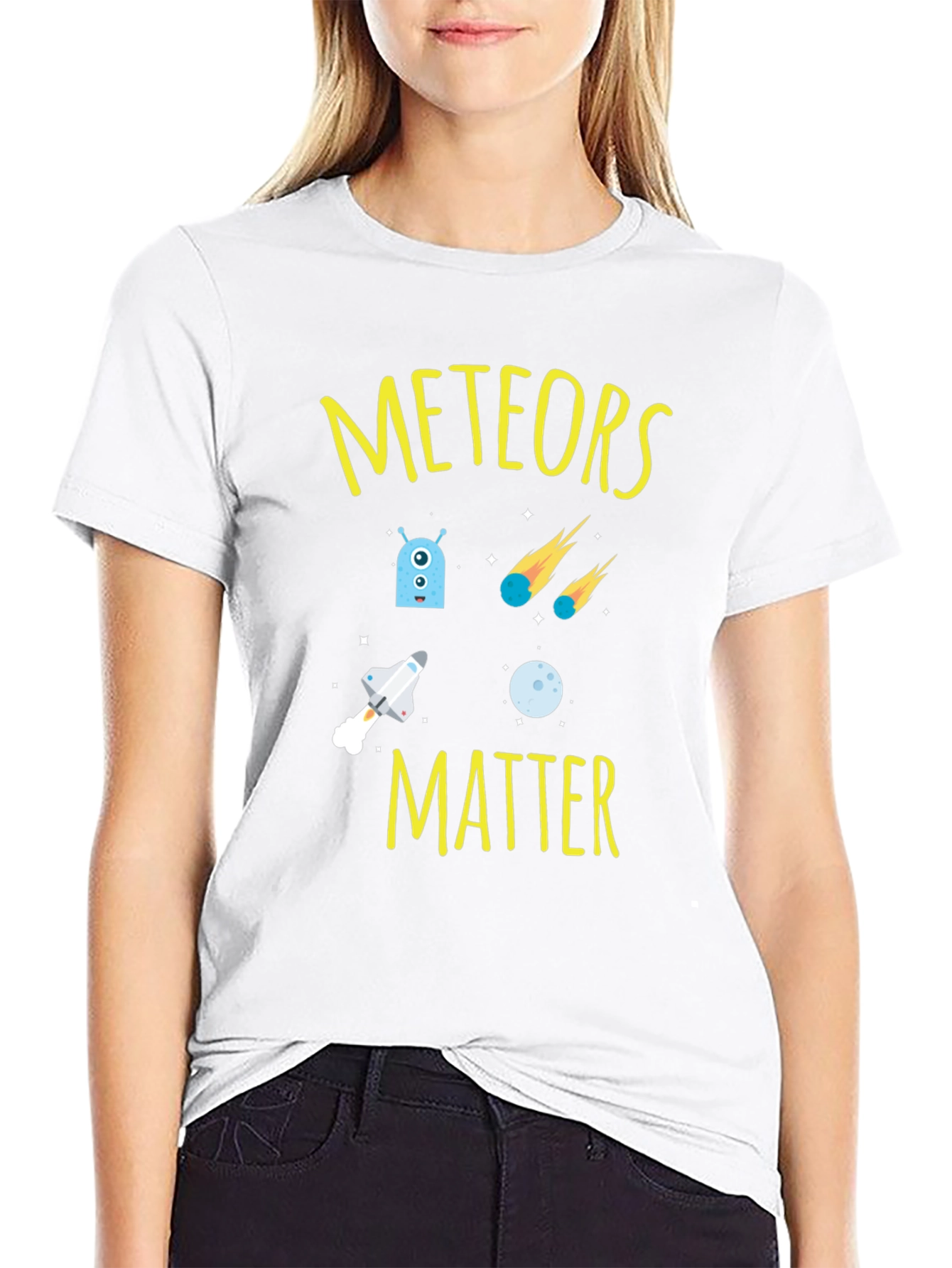 Meteors Matter Graphic T-Shirt - Space Design