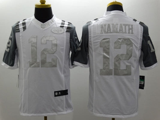 Men's New York Jets Joe Namath #12 White Game Player Jerseys