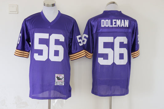 Men's Minnesota Vikings Chris Doleman Mitchell & Ness Purple Legacy Replica Jerseys