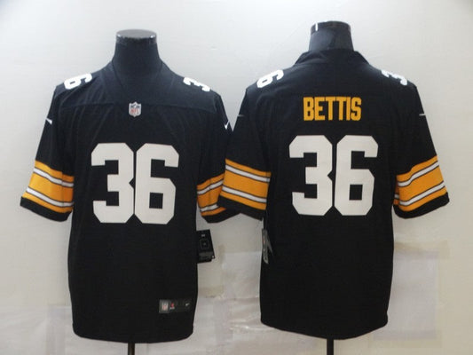 Men's Pittsburgh Steelers Jerome Bettis #36 Black Player Game Jerseys