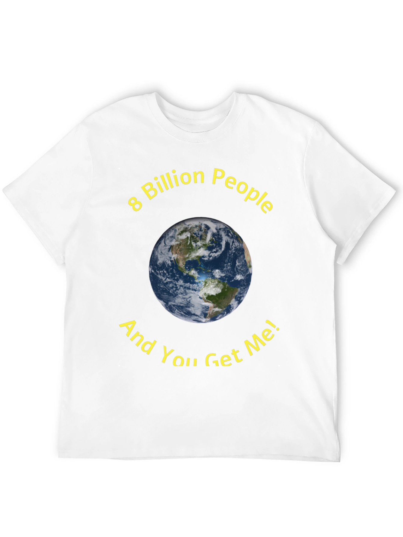 8 Billion People Earth Graphic T-Shirt