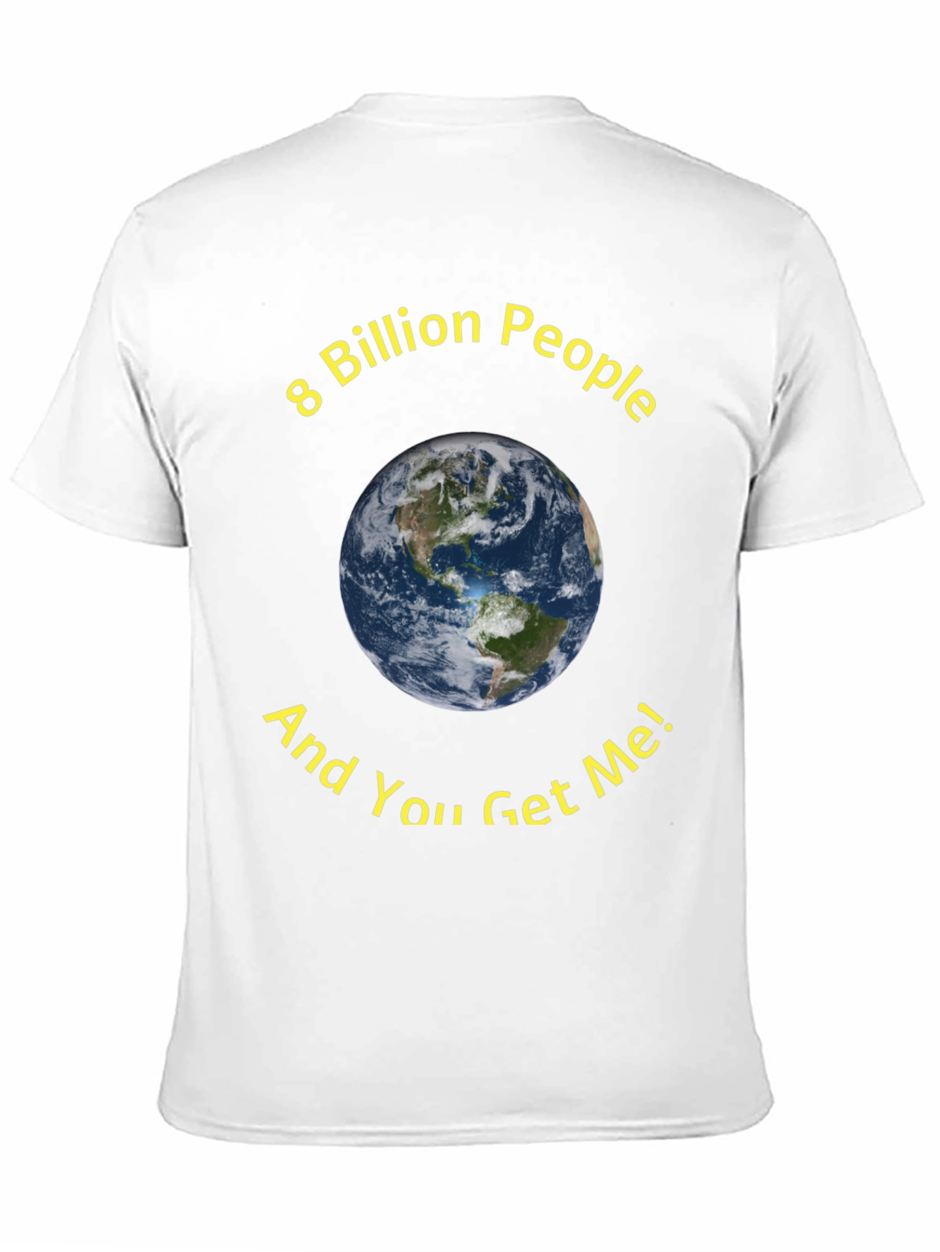 8 Billion People Earth Graphic T-Shirt