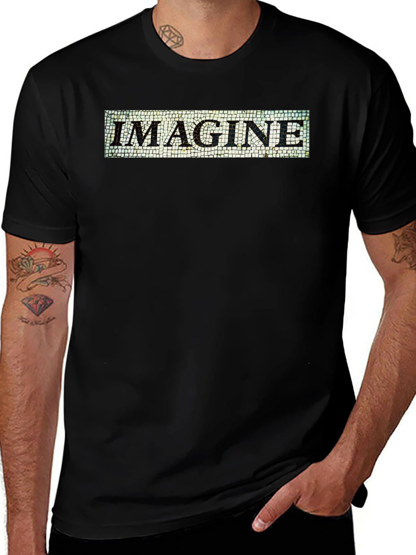Imagine Mosaic Graphic T-Shirt