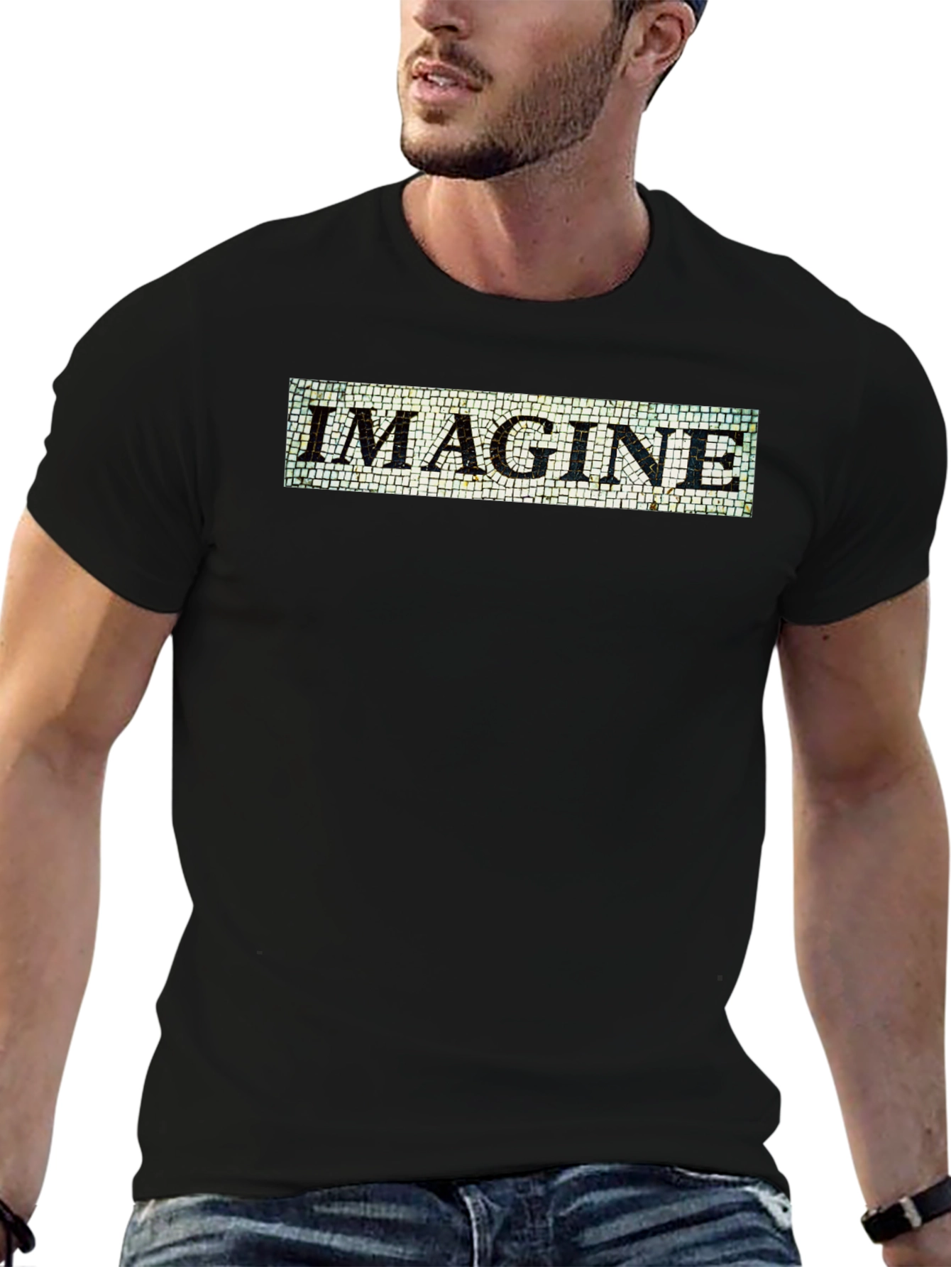 Imagine Mosaic Graphic T-Shirt