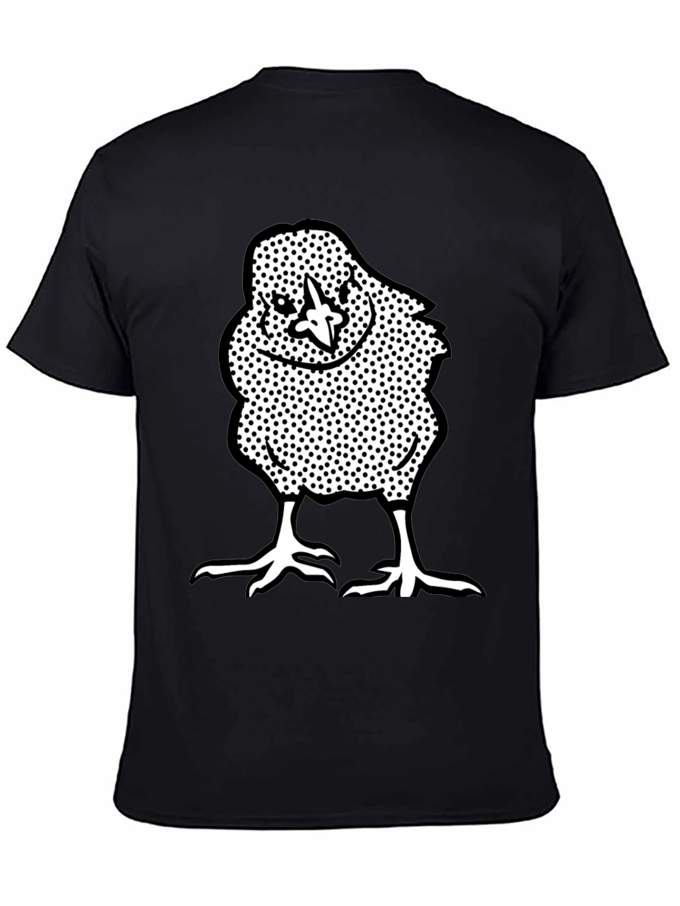 Chick Graphic Tee - Black Crew Neck T-Shirt