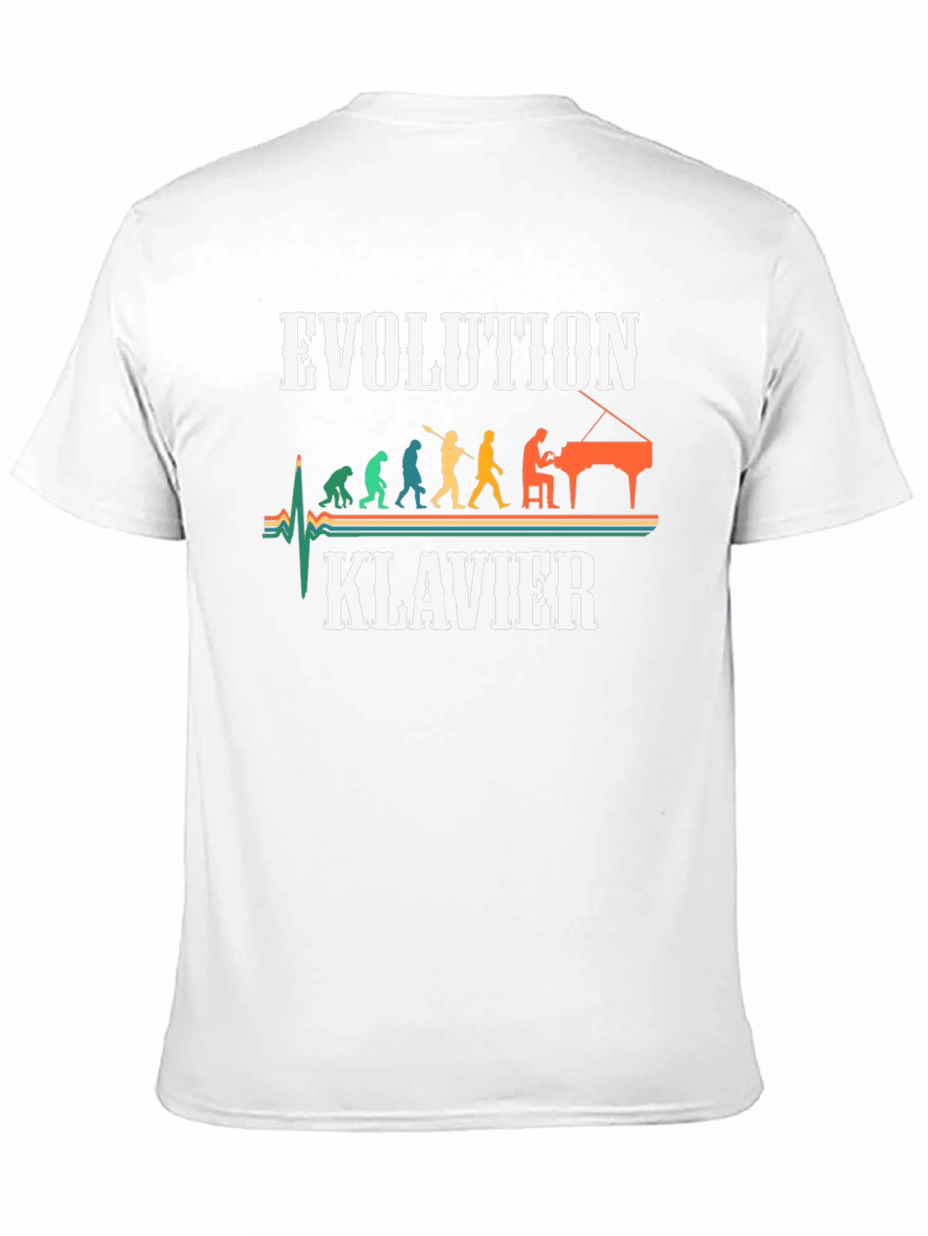Evolution Klavier T-Shirt Musician Tee
