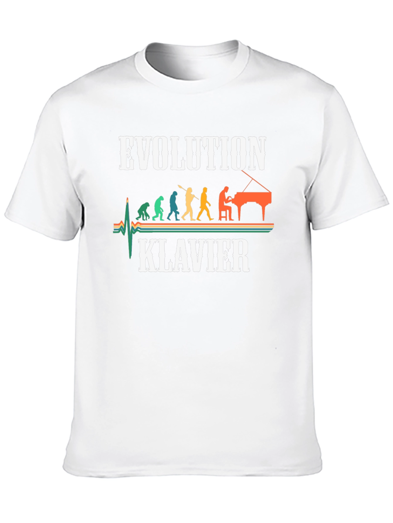 Evolution Klavier T-Shirt Musician Tee