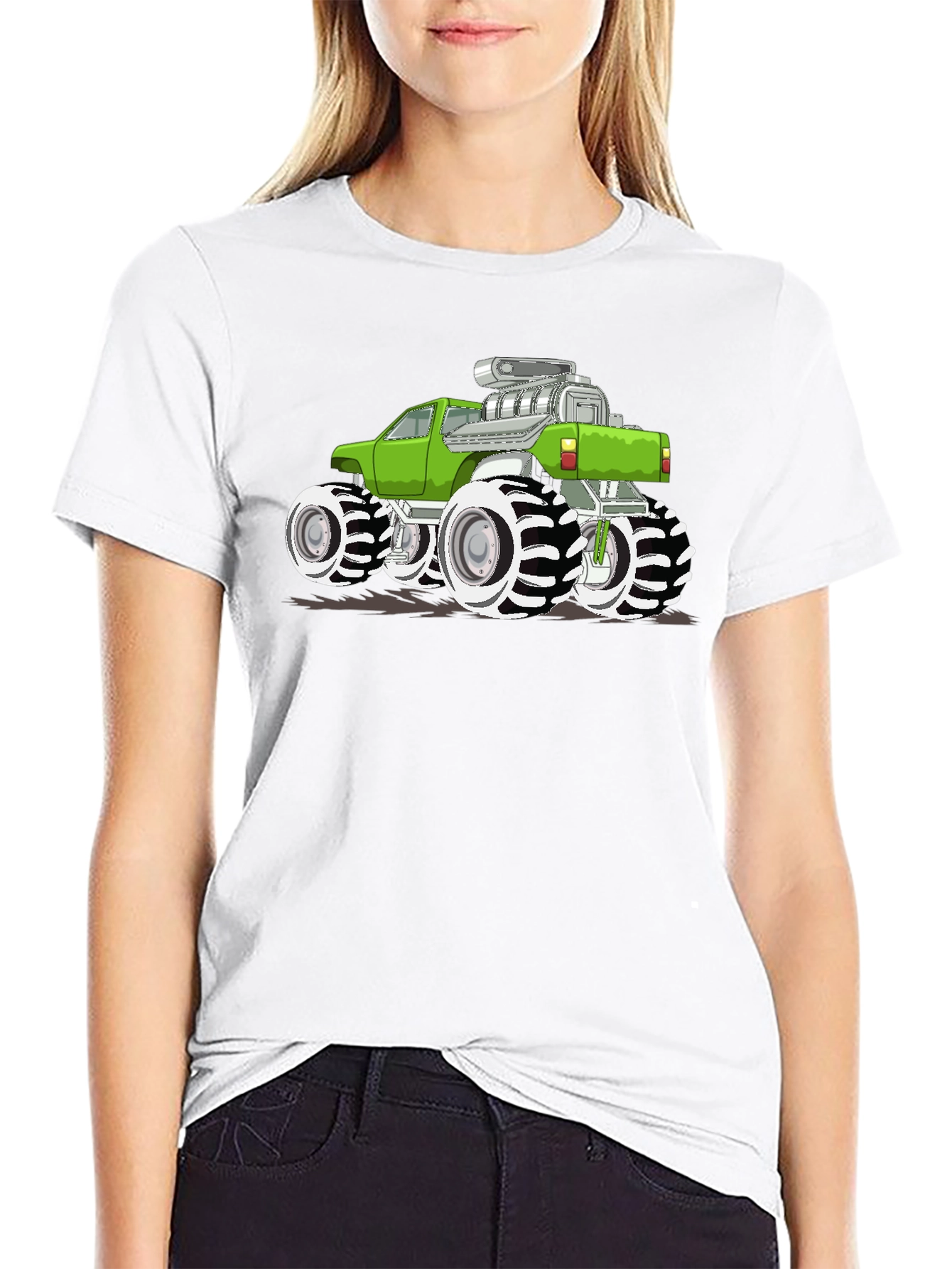 Monster Truck Graphic Tee - Black