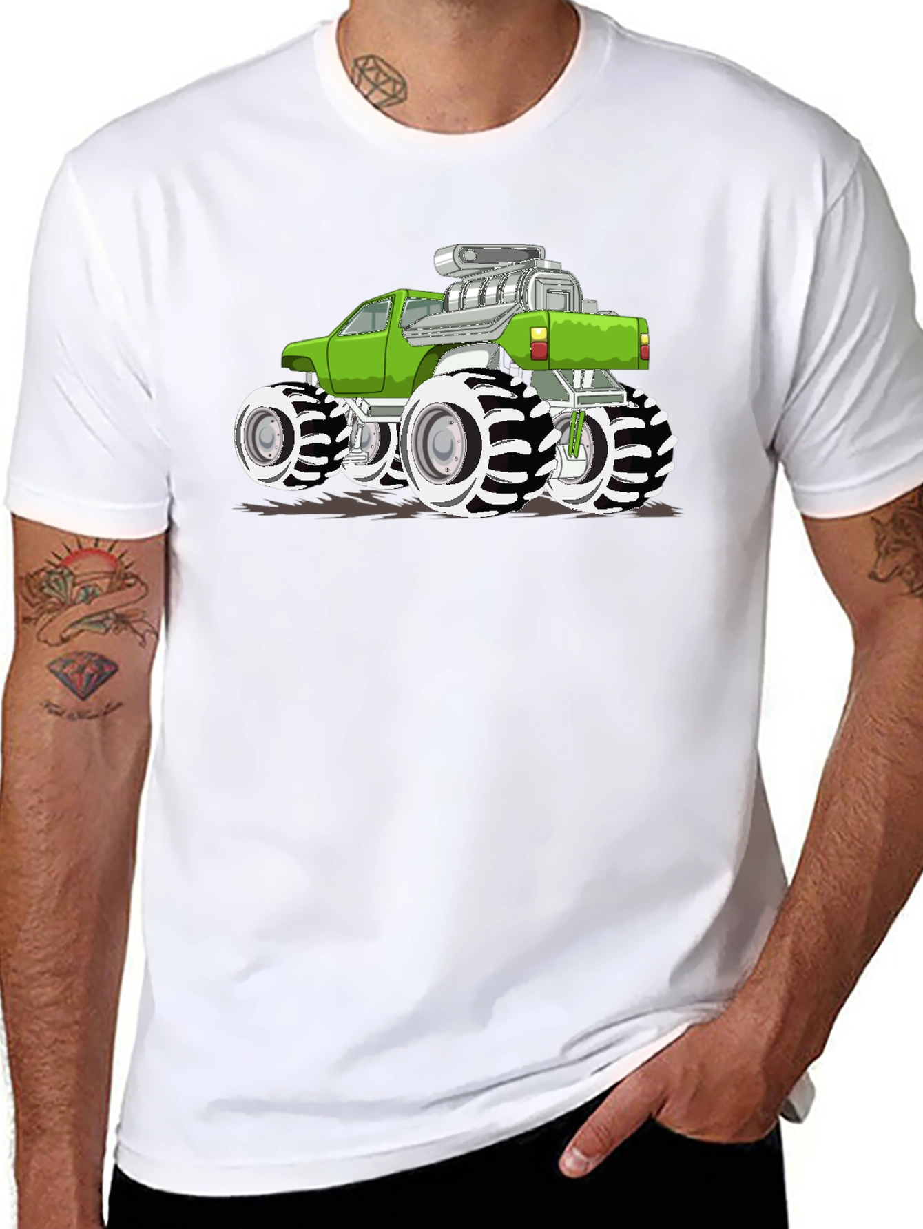 Monster Truck Graphic Tee - Black