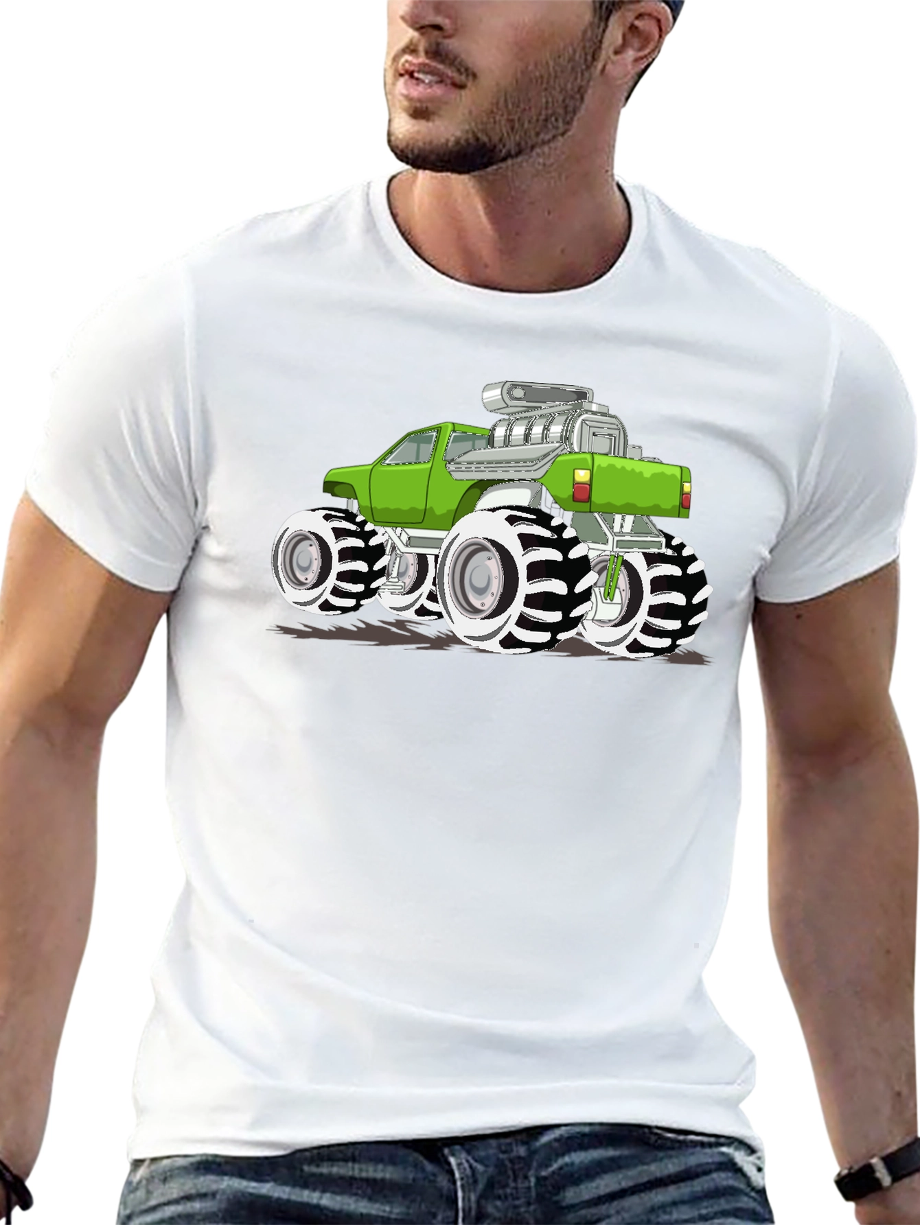 Monster Truck Graphic Tee - Black