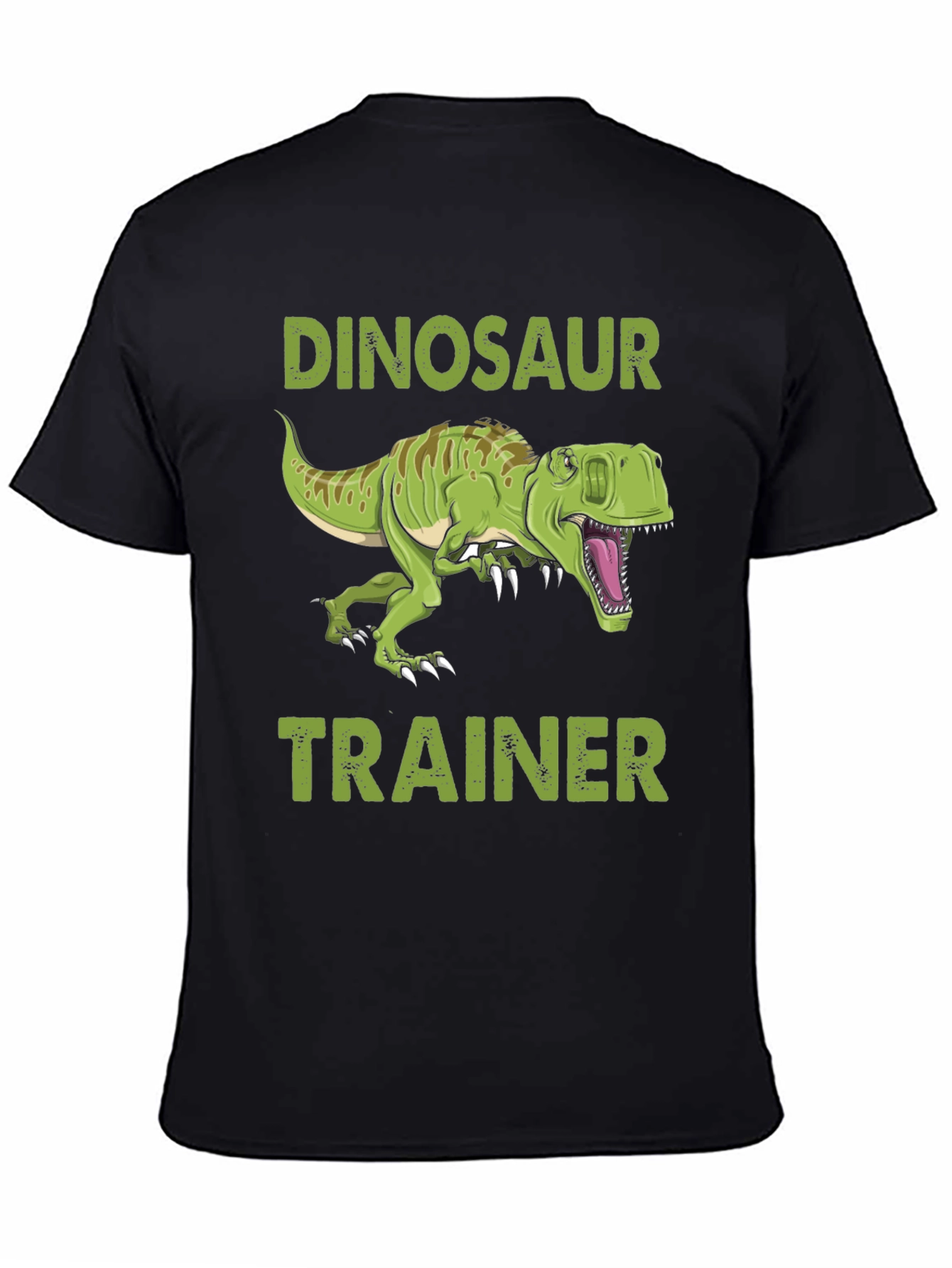 Dinosaur Trainer Graphic Tee - Black Cotton T-Shirt