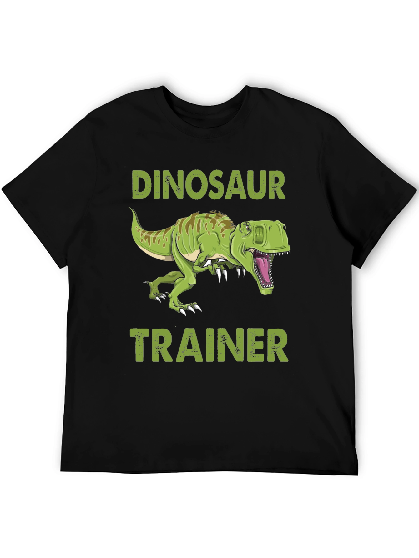 Dinosaur Trainer Graphic Tee - Black Cotton T-Shirt