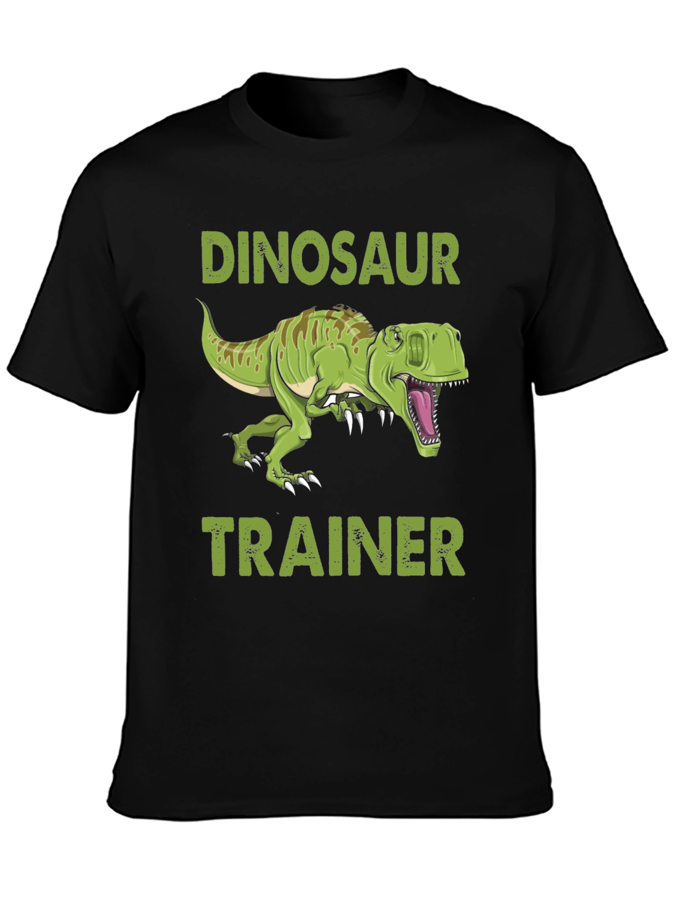 Dinosaur Trainer Graphic Tee - Black Cotton T-Shirt