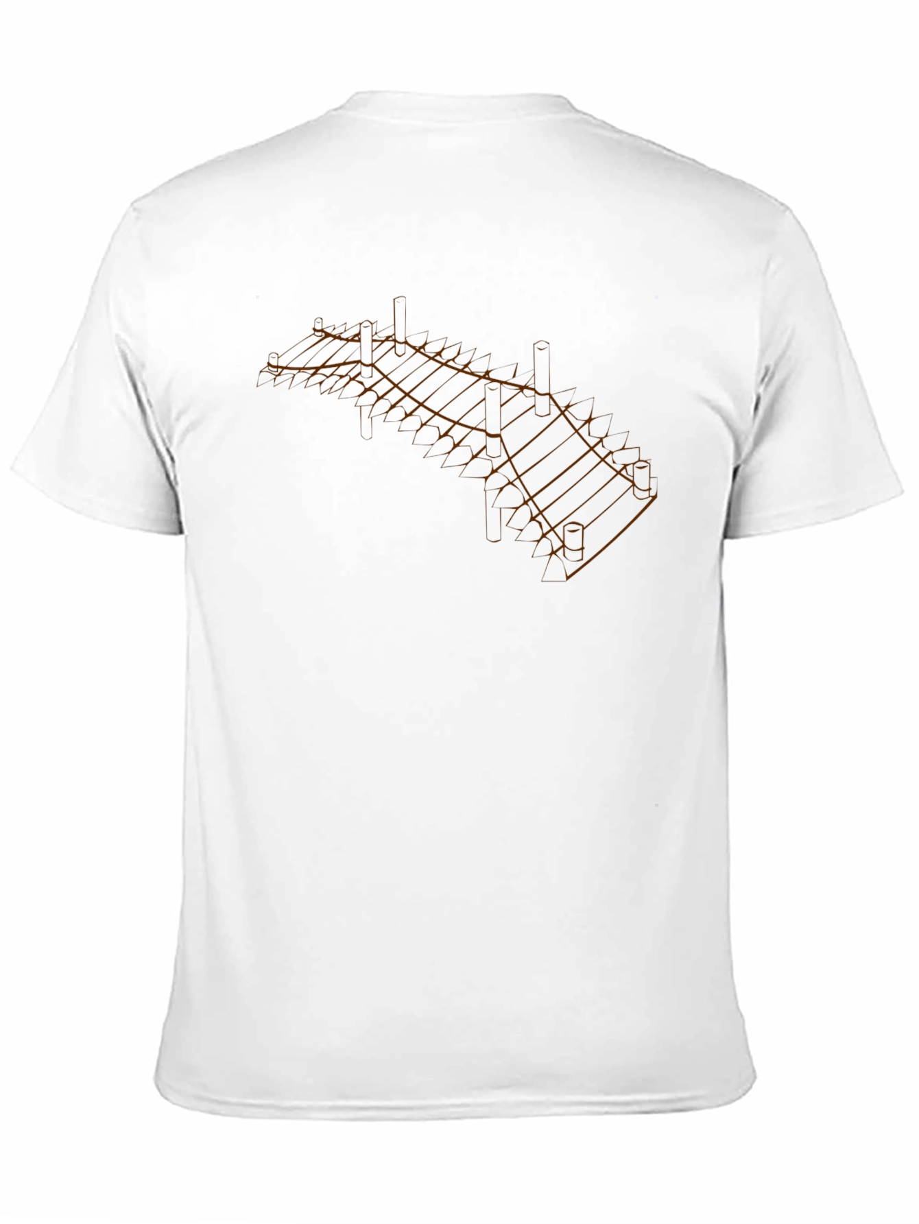 Geometric Network Print T-Shirt