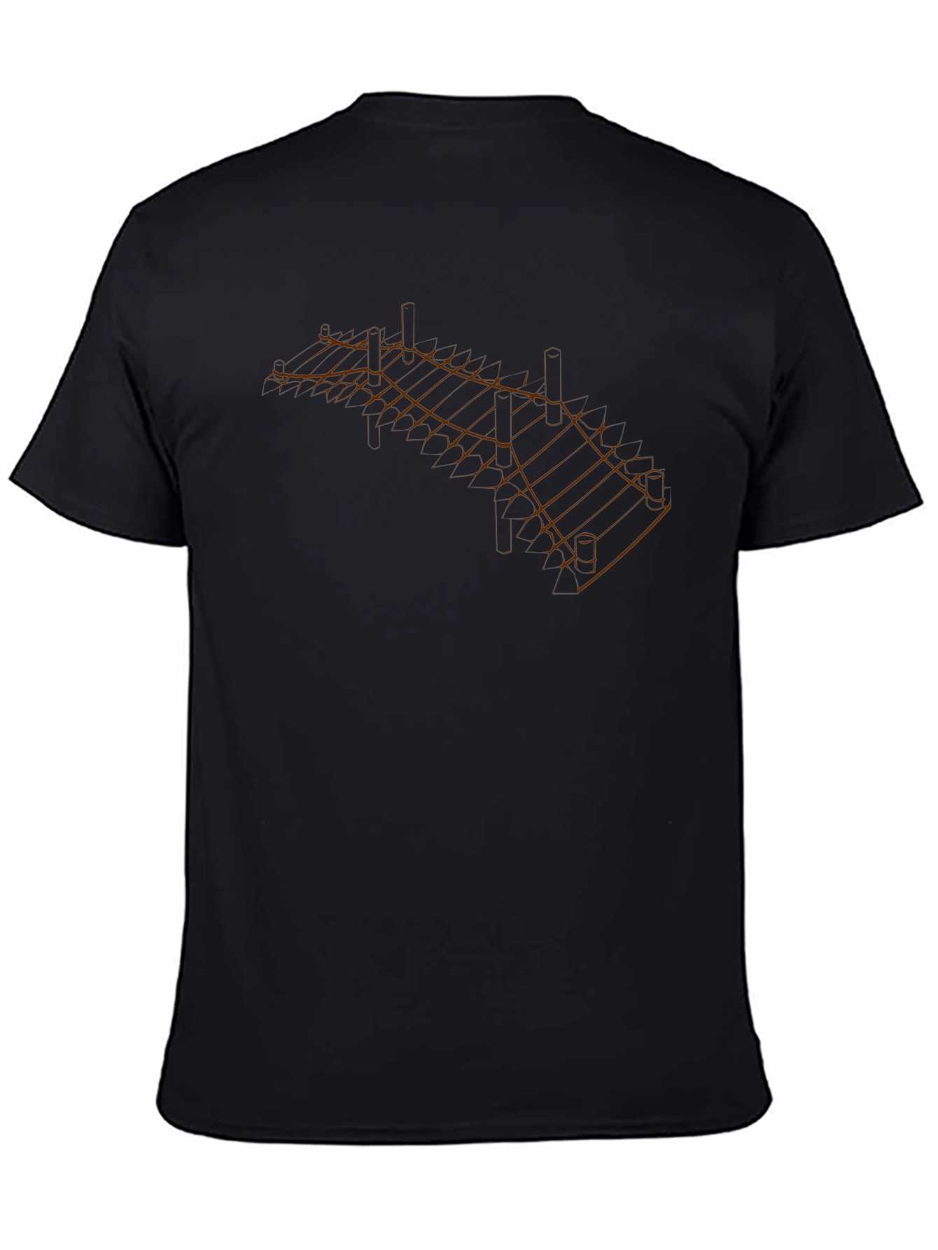 Geometric Network Print T-Shirt