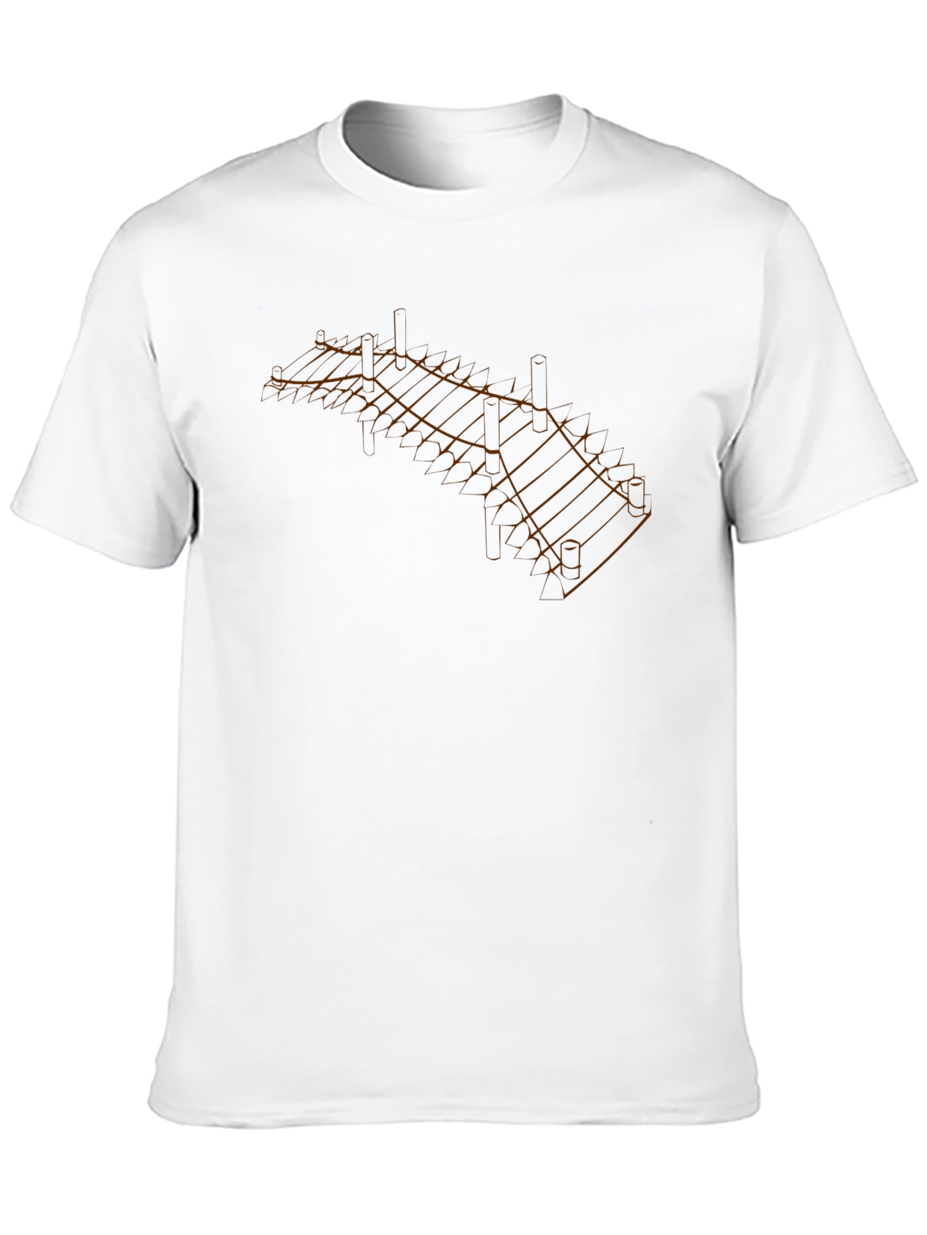 Geometric Network Print T-Shirt
