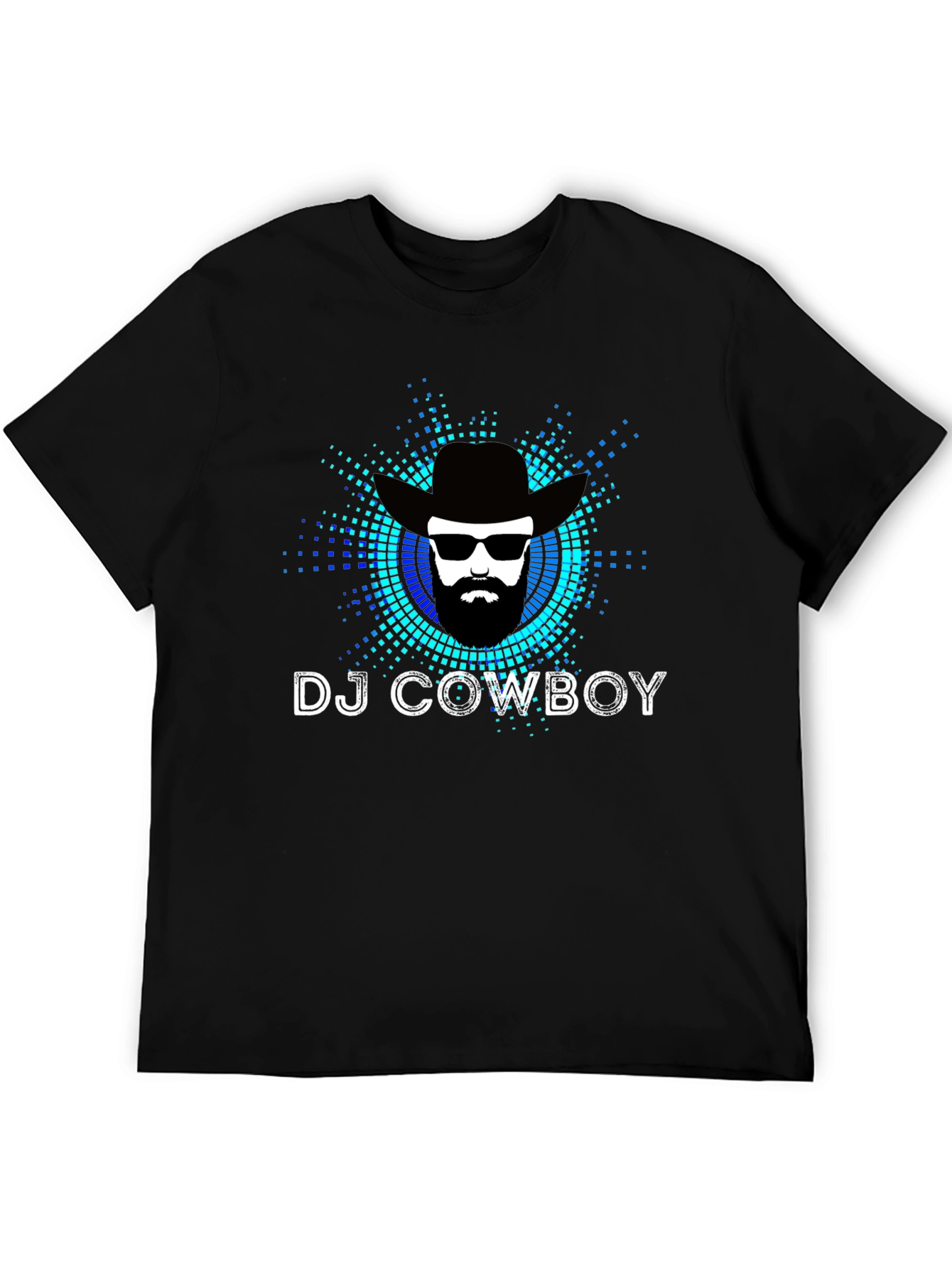 DJ Cowboy Graphic Tee - Black T-Shirt