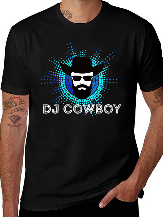 DJ Cowboy Graphic Tee - Black T-Shirt