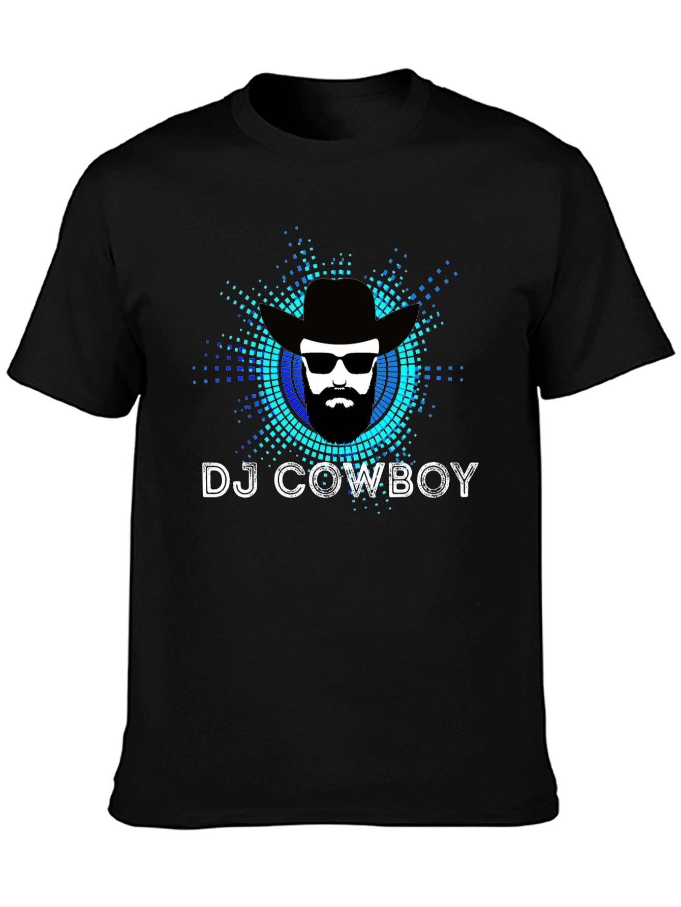 DJ Cowboy Graphic Tee - Black T-Shirt