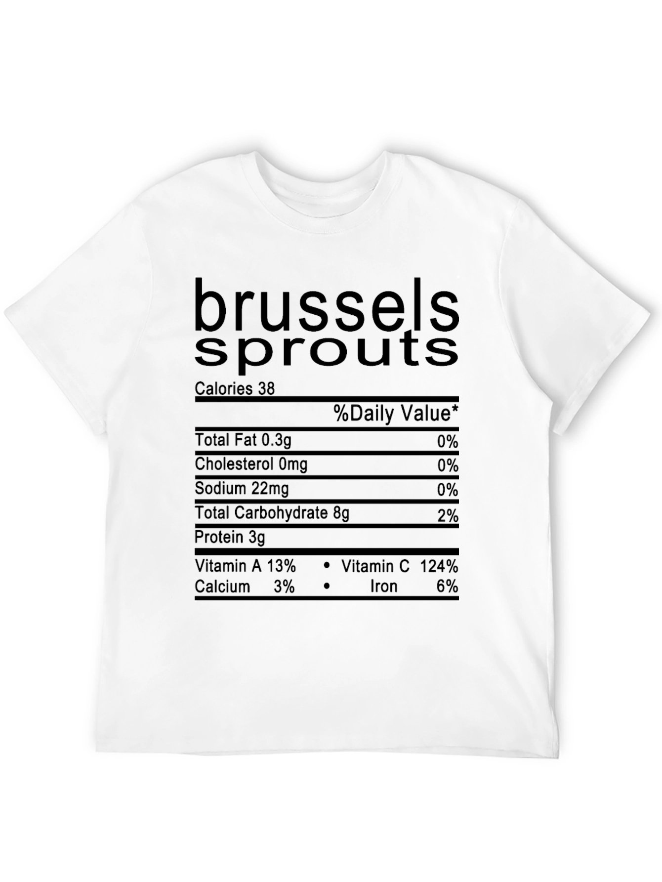 Brussels Sprouts Nutrition Facts Novelty T-Shirt