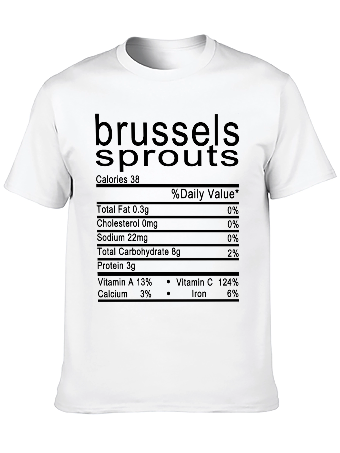 Brussels Sprouts Nutrition Facts Novelty T-Shirt