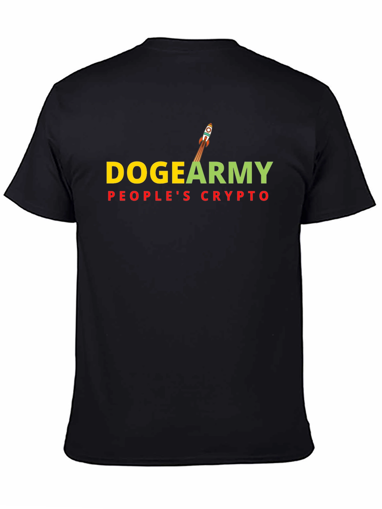 DogeArmy Peoples Crypto Black T-Shirt