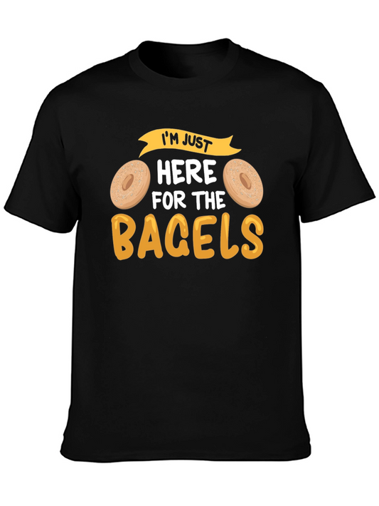 Im Just Here for the Bagels Graphic Tee