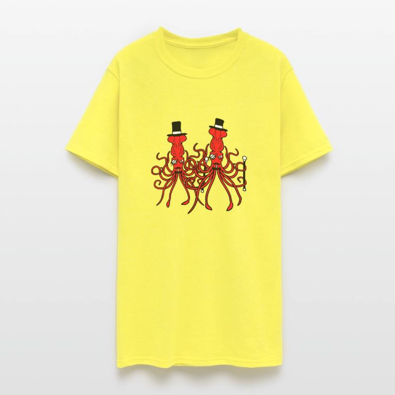 2 octopus sir hat monocle glasses two rich friends