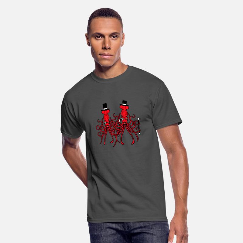 2 octopus sir hat monocle glasses two rich friends
