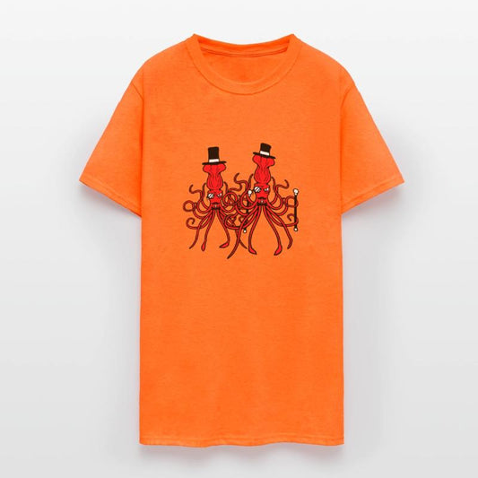 2 octopus sir hat monocle glasses two rich friends